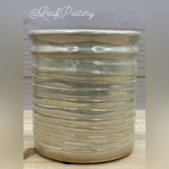 Roselia Beige Ceramic Planter Pot - Picture 8 of 8